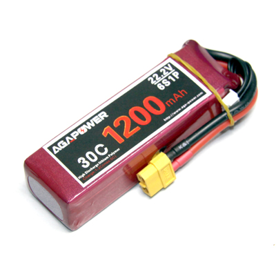 High quality 1200 6s lipo battery for 450size Pro helicoper