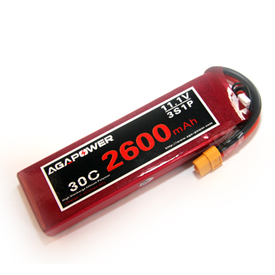 2600mAh 11.1V 30C battery for drones and quadcopters
