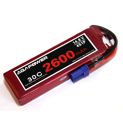 2600mAh 14.8V 30C battery for drones and quadcopters