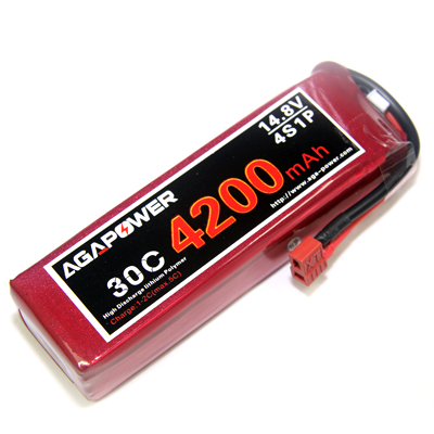 4200mAh 14.8V 30C battery for helicopters