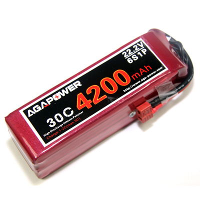 4200mAh 22.2V 30C battery for helicopters