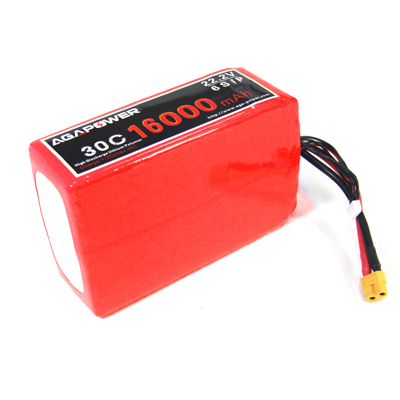 16000mAh 30C 22.2V for UAV and FPV