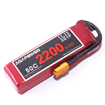 AGA Power 2200mAh 11.1v 50C for 450 size helicopters