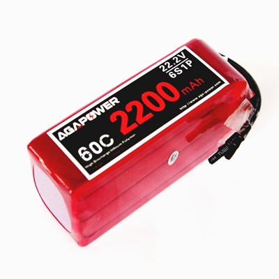 AGA2200/70C-6S 22.2V high rate pack for Helicopters