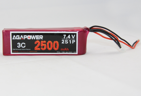 3c 2500mAh 2s lipo for Receiver