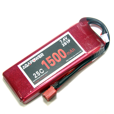 Hot Sale AGA 1500mAh 25C 7.4v lipo battery
