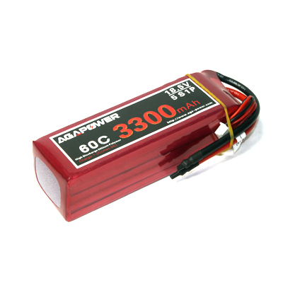 high rate AGA Power 3300 60C 18.5V battery for helis